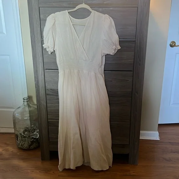 cream puff sleeve maxi dress Cream Puff Sleeve Maxi Dress